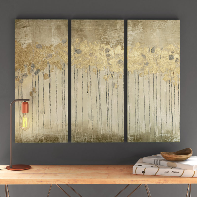 Sandy Forest 3 Piece Wrapped Canvas Print Set & Reviews AllModern